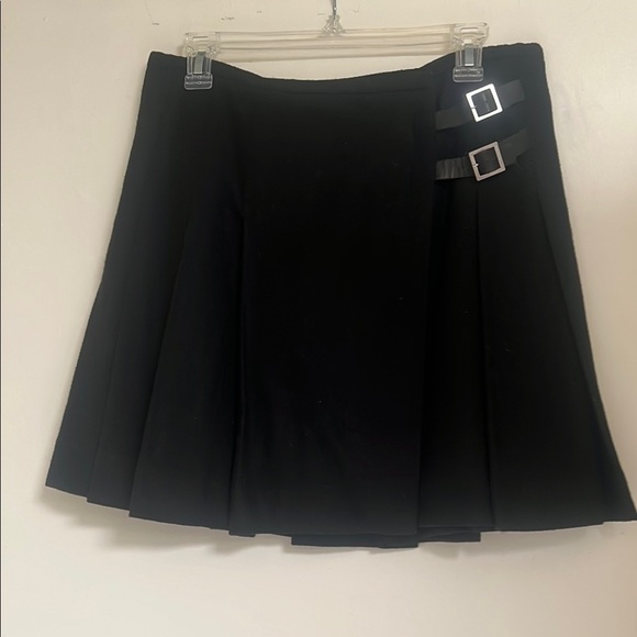 Banana Republic Black Pleated Kilt Style Skirt 6 Vintage Y2K - Picture 1 of 5